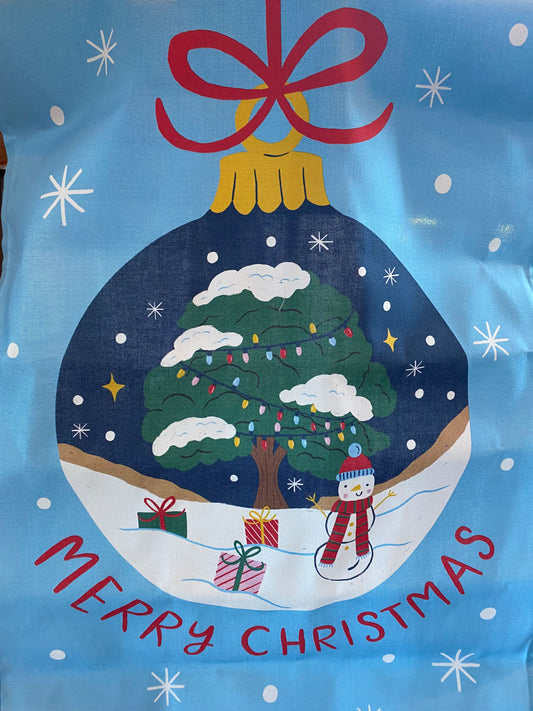 Christmas at Sycamore Gap Tea Towel - 100% Organic Cotton