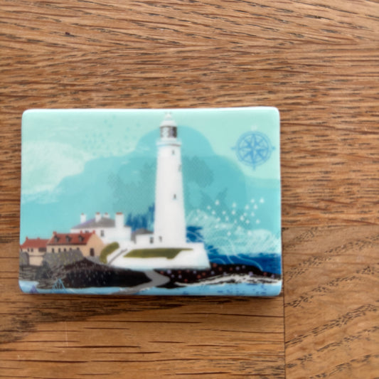 St Mary’s Lighthouse ceramic magnet - For The Love Of The North