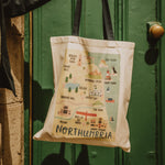 Load image into Gallery viewer, Northumbria Map Eco Tote Bag
