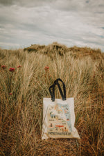 Load image into Gallery viewer, Northumbria Map Eco Tote Bag

