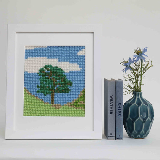 Sycamore Gap Wool Cross Stitch Kit - For The Love Of The North