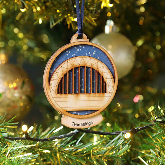 Tyne Bridge Snow Globe Decoration - For The Love Of The North