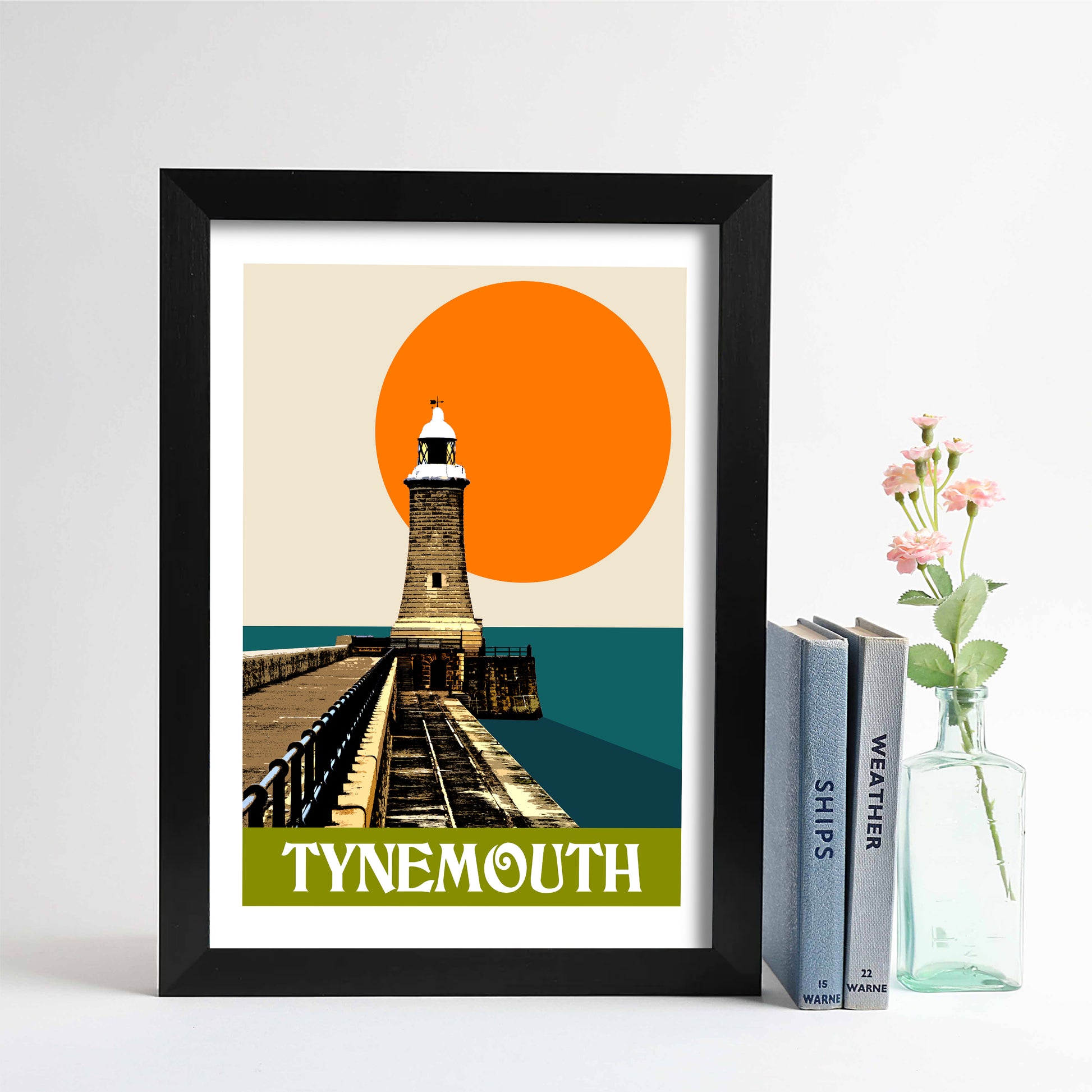 Tynemouth Pier unframed print - For The Love Of The North