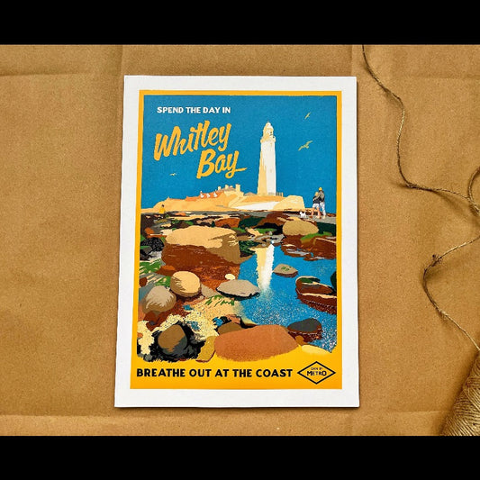 Whitley Bay - Breathe out at the coast Print - For The Love Of The North