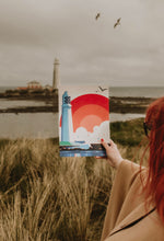 Load image into Gallery viewer, Sunrise over St Mary’s Lighthouse A4 print
