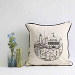 Load image into Gallery viewer, Celebrating Whitley Bay cushion