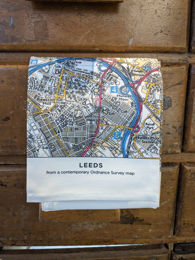 Leeds Ordnance survey map Tea Towel