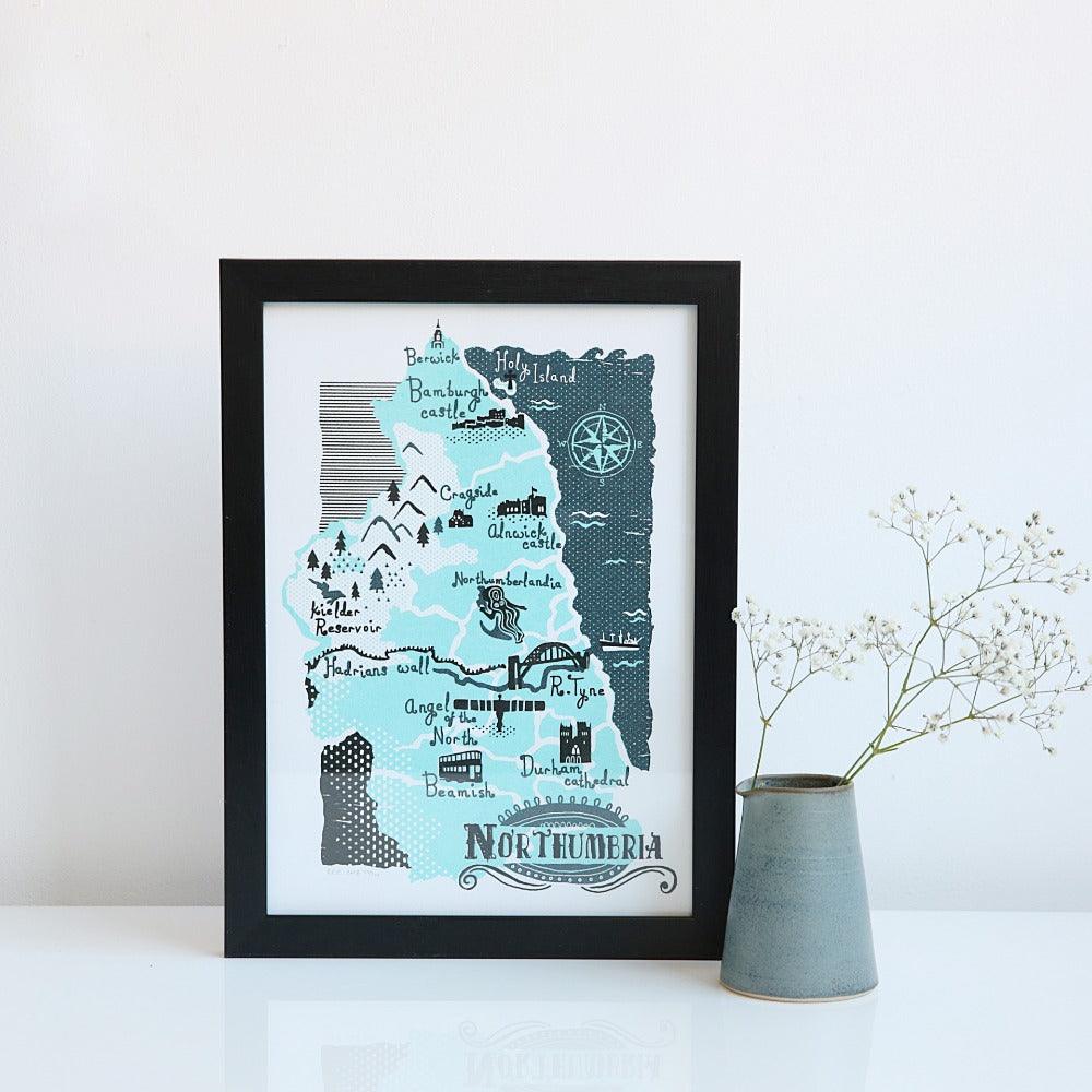Northumbria Print - For The Love Of The North