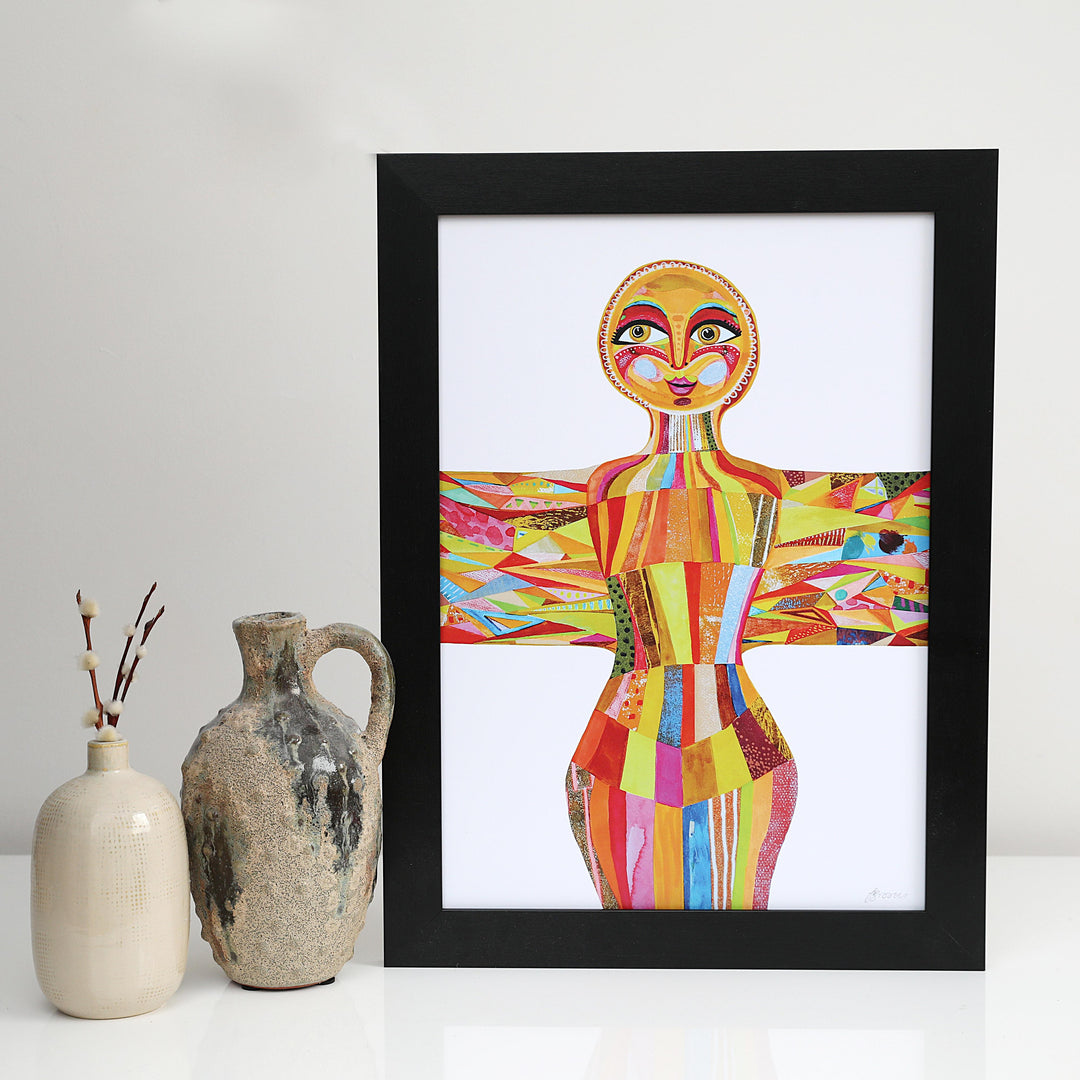 Face of an Angel, Angel of the North A3 unframed print