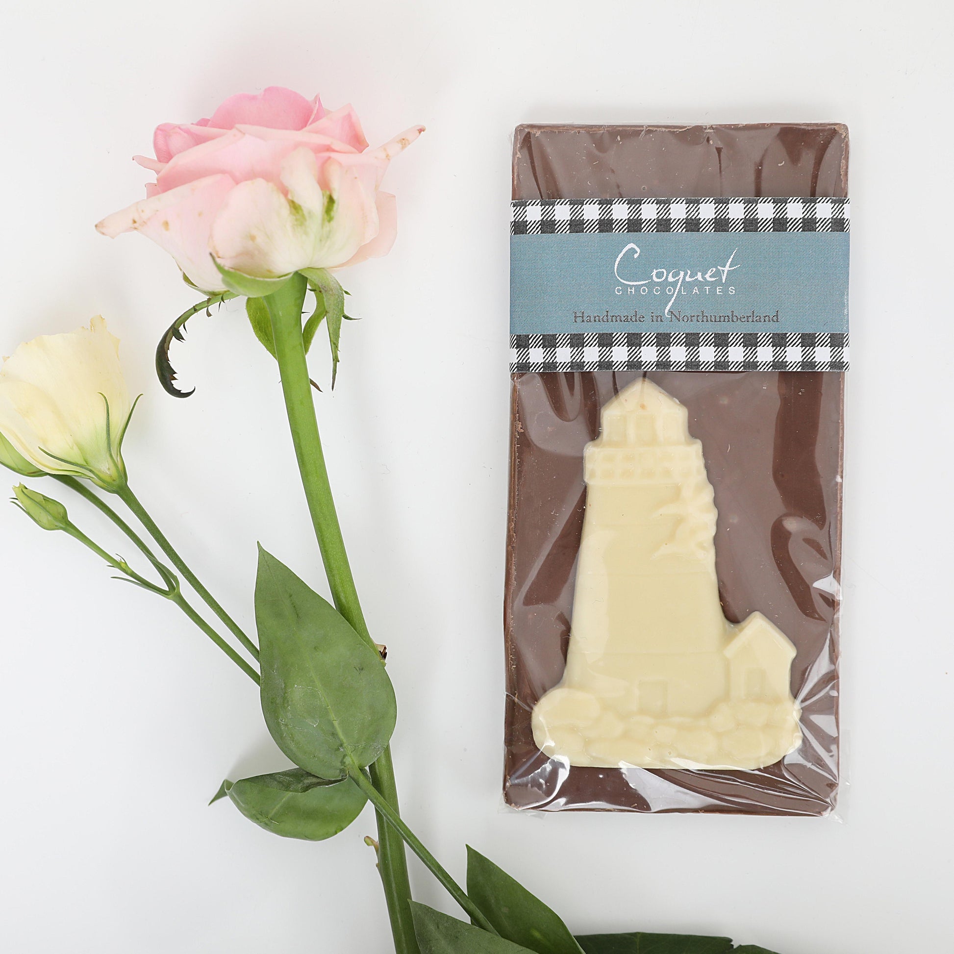 St Mary's Lighthouse Milk and White Chocolate 100g bar - For The Love Of The North