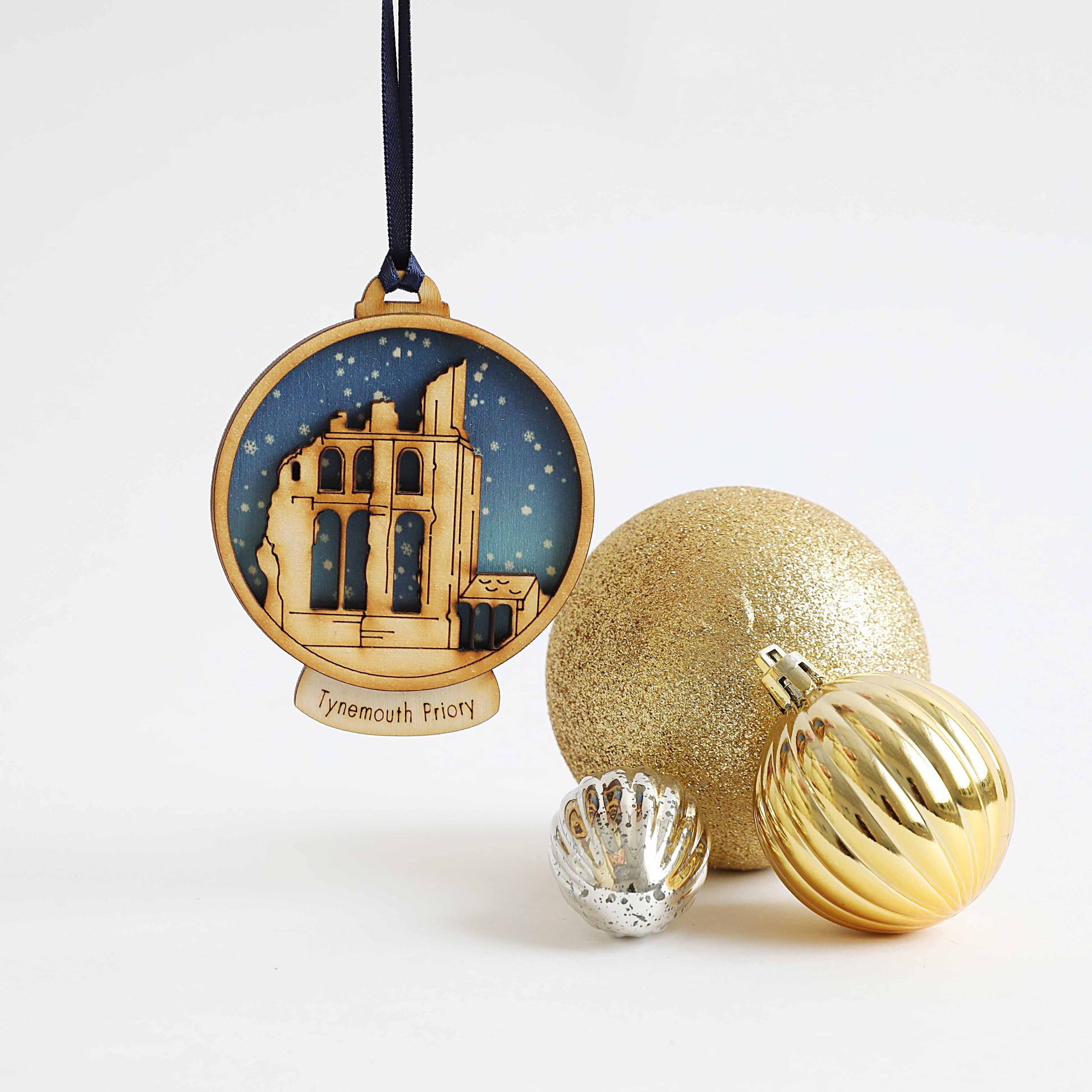 Tynemouth Priory Snow Globe Decoration - For The Love Of The North