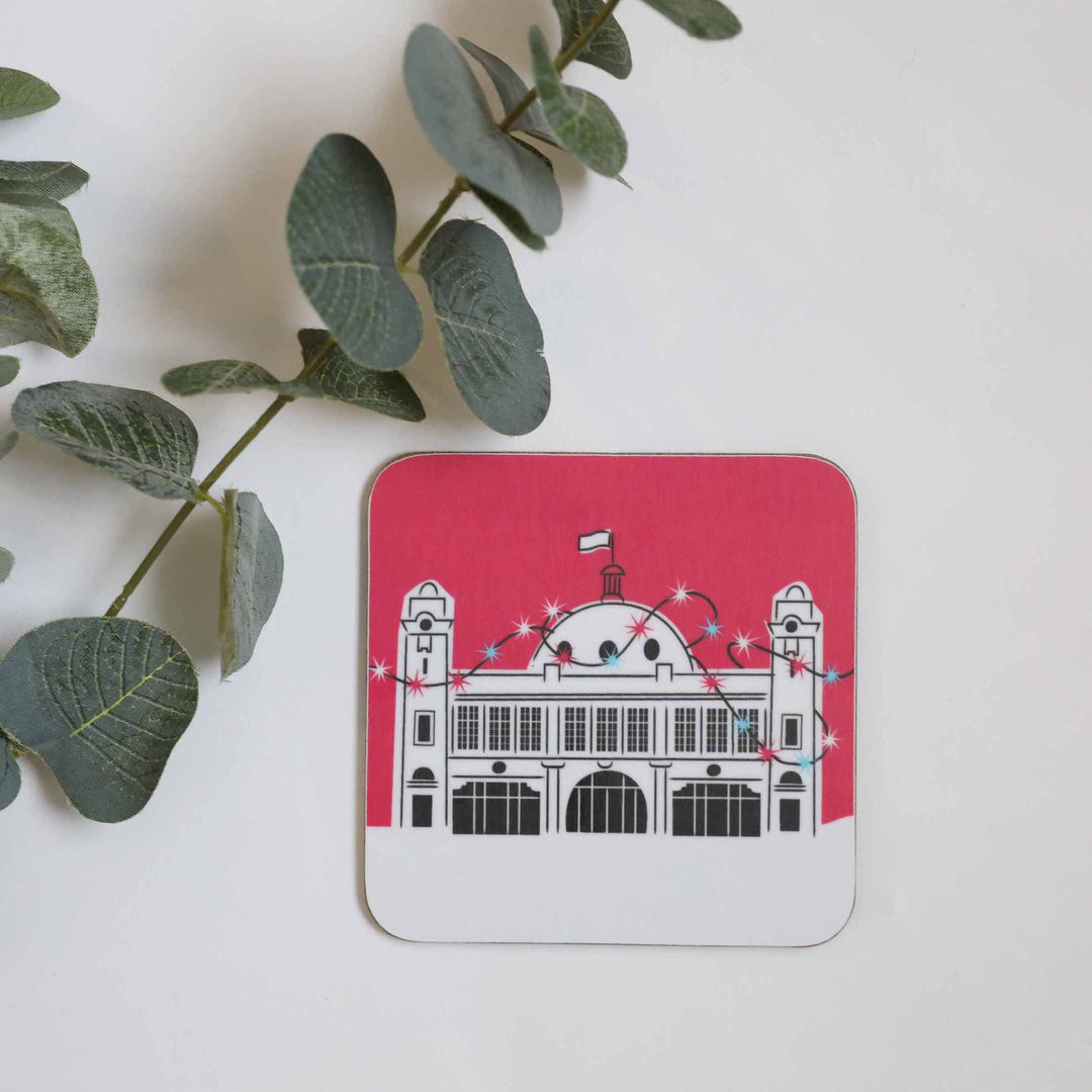 Spanish City Christmas Coaster