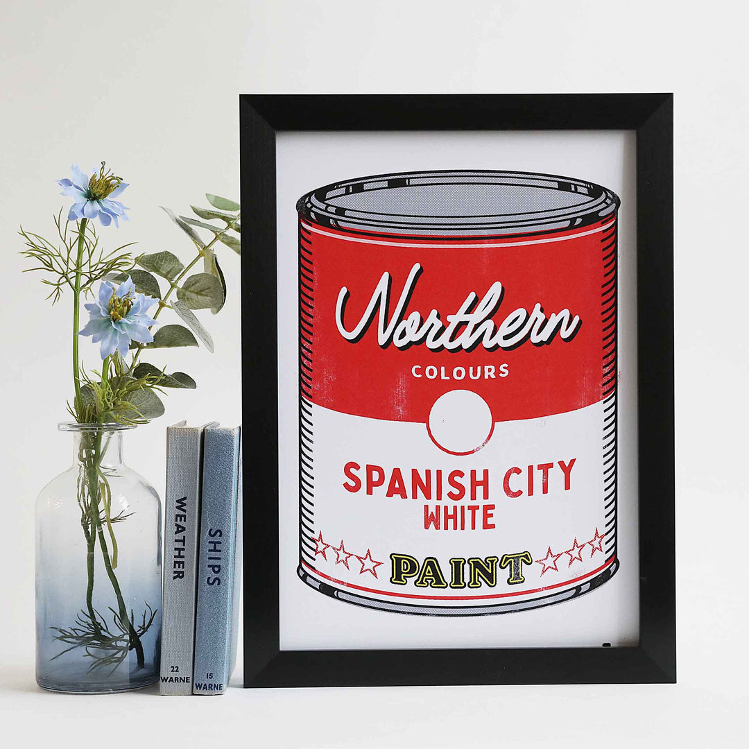 Spanish City Paint Pot unframed print