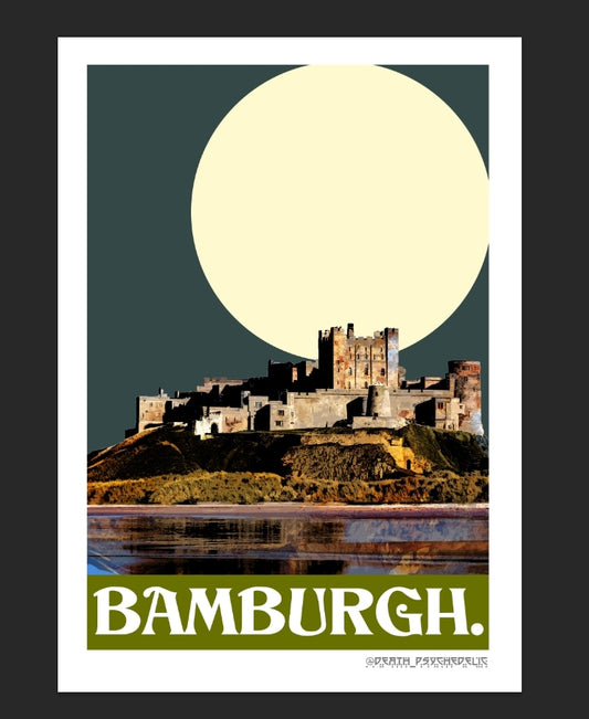 Bamburgh Castle A4 unframed print
