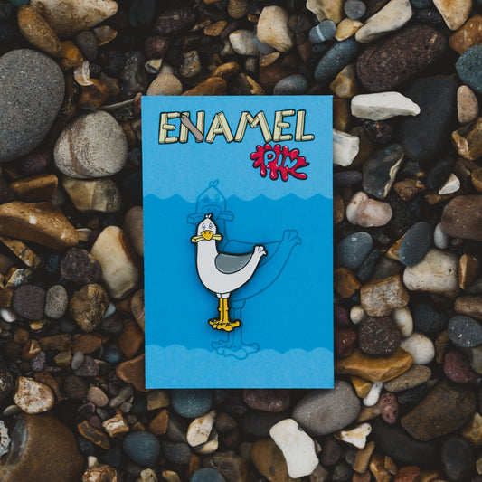Seagull pin badge - For The Love Of The North