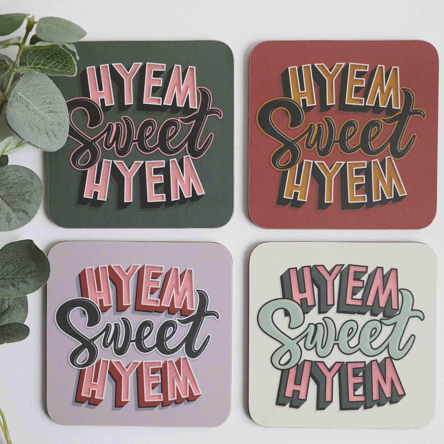 Hyem Sweet Hyem Coasters - For The Love Of The North