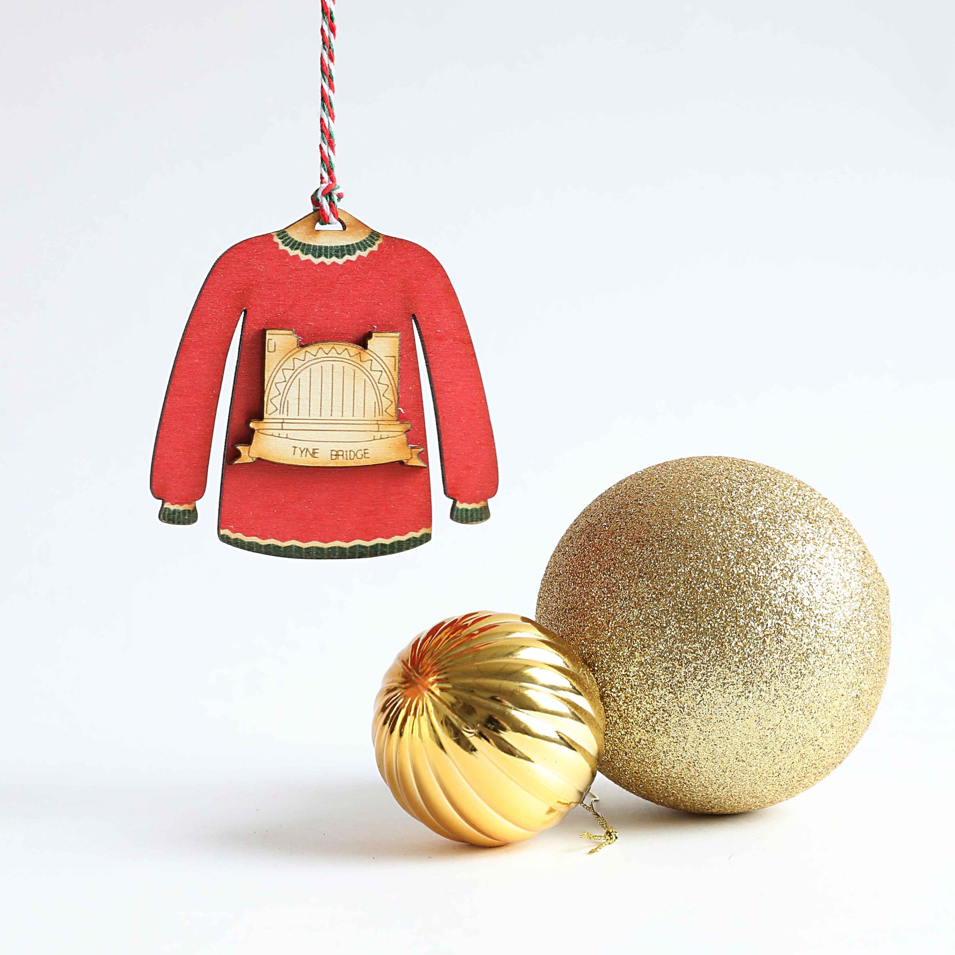 Tyne Bridge Christmas Jumper Decoration - For The Love Of The North