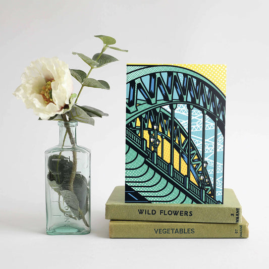 Tyne Bridge Pop Art card - For The Love Of The North