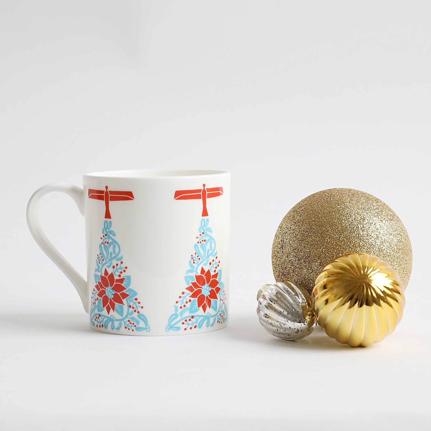 Angel of the North Christmas China Mug