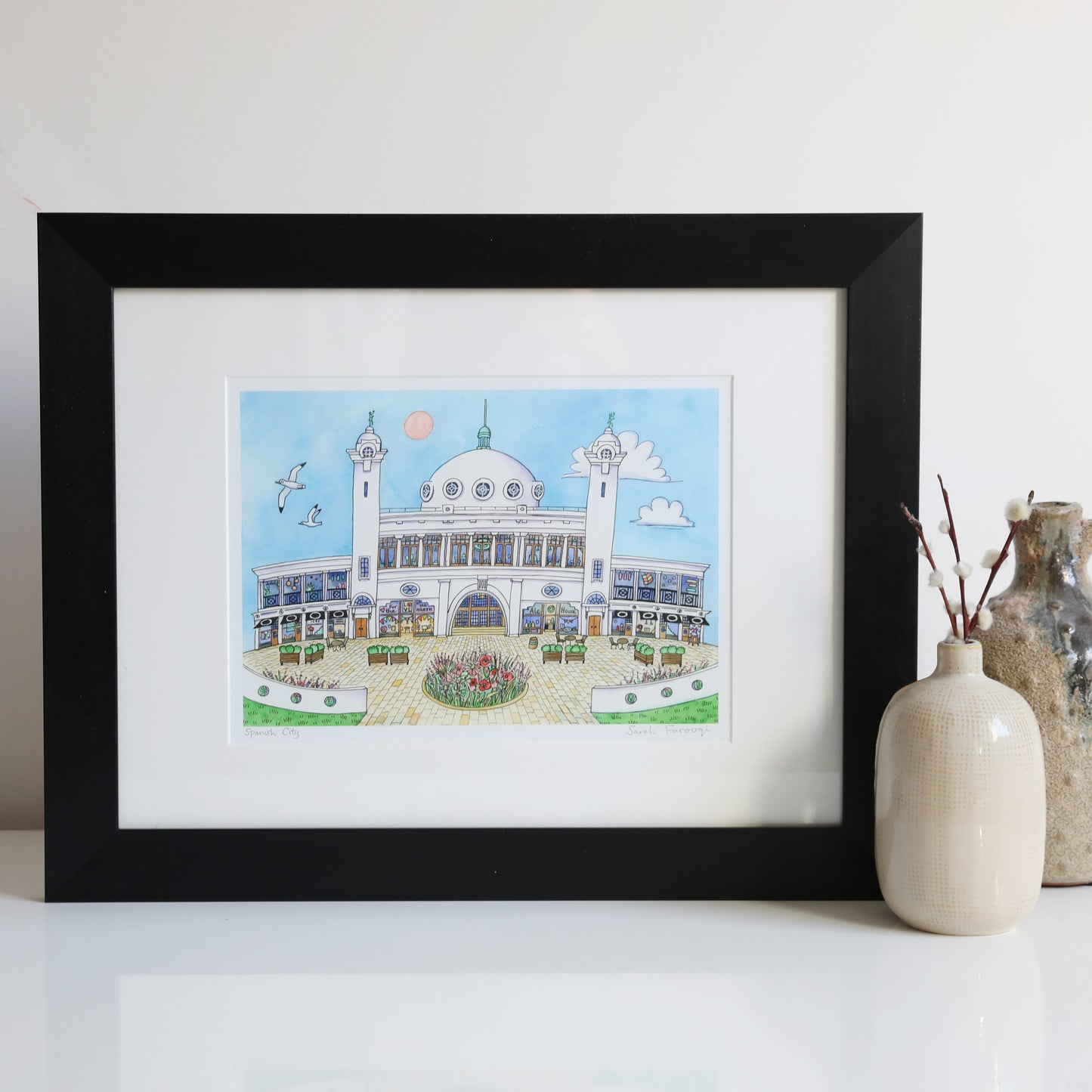 Spanish City Mounted Print - For The Love Of The North