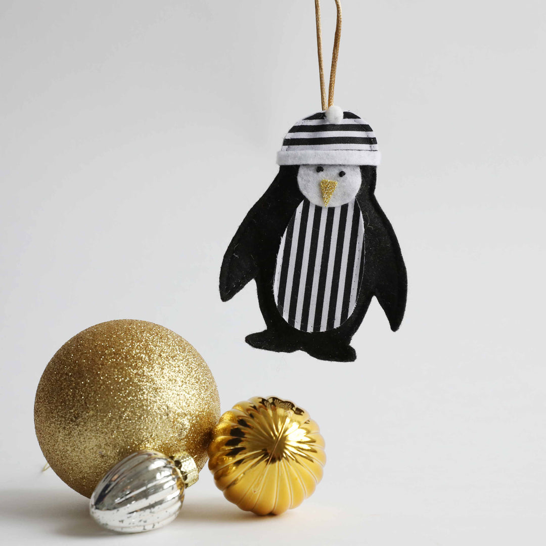Geordie Penguin Christmas decoration