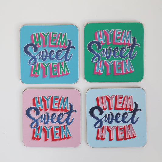 Hyem Sweet Hyem Coasters - For The Love Of The North