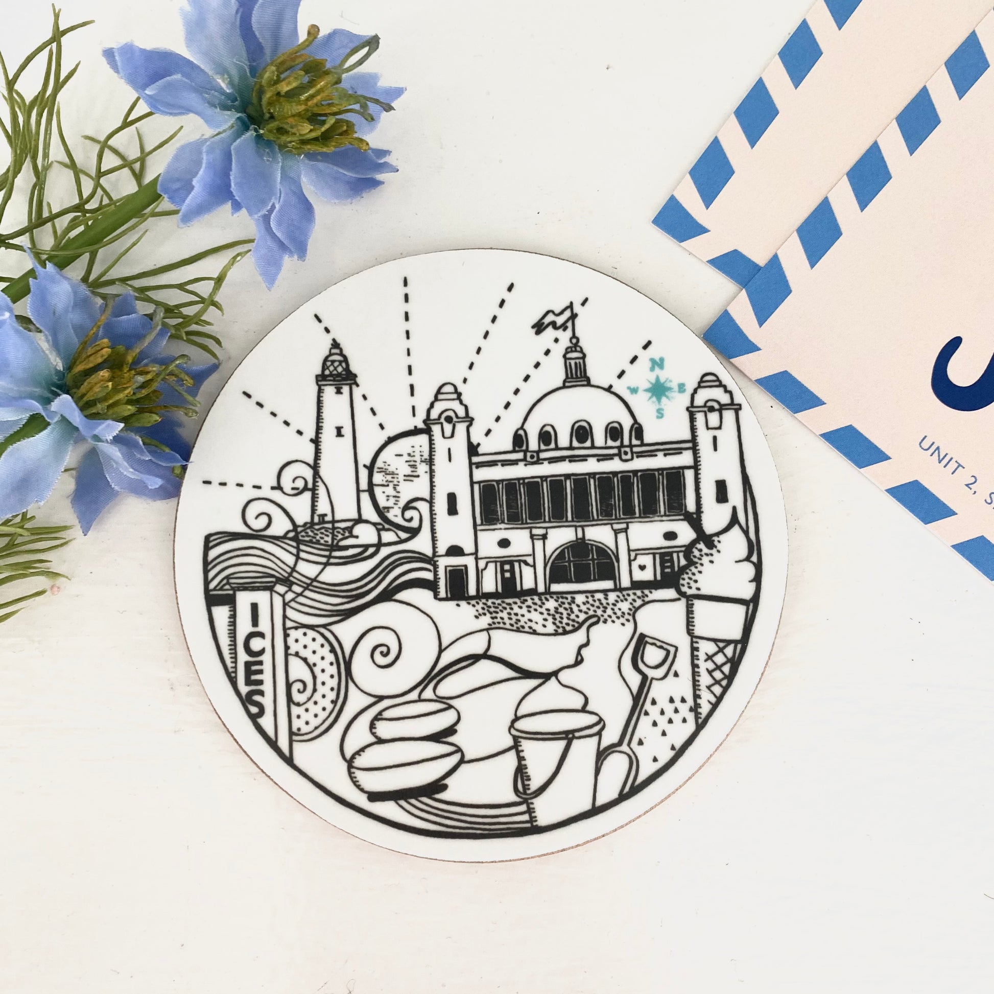Celebrating Whitley Bay coaster - For The Love Of The North