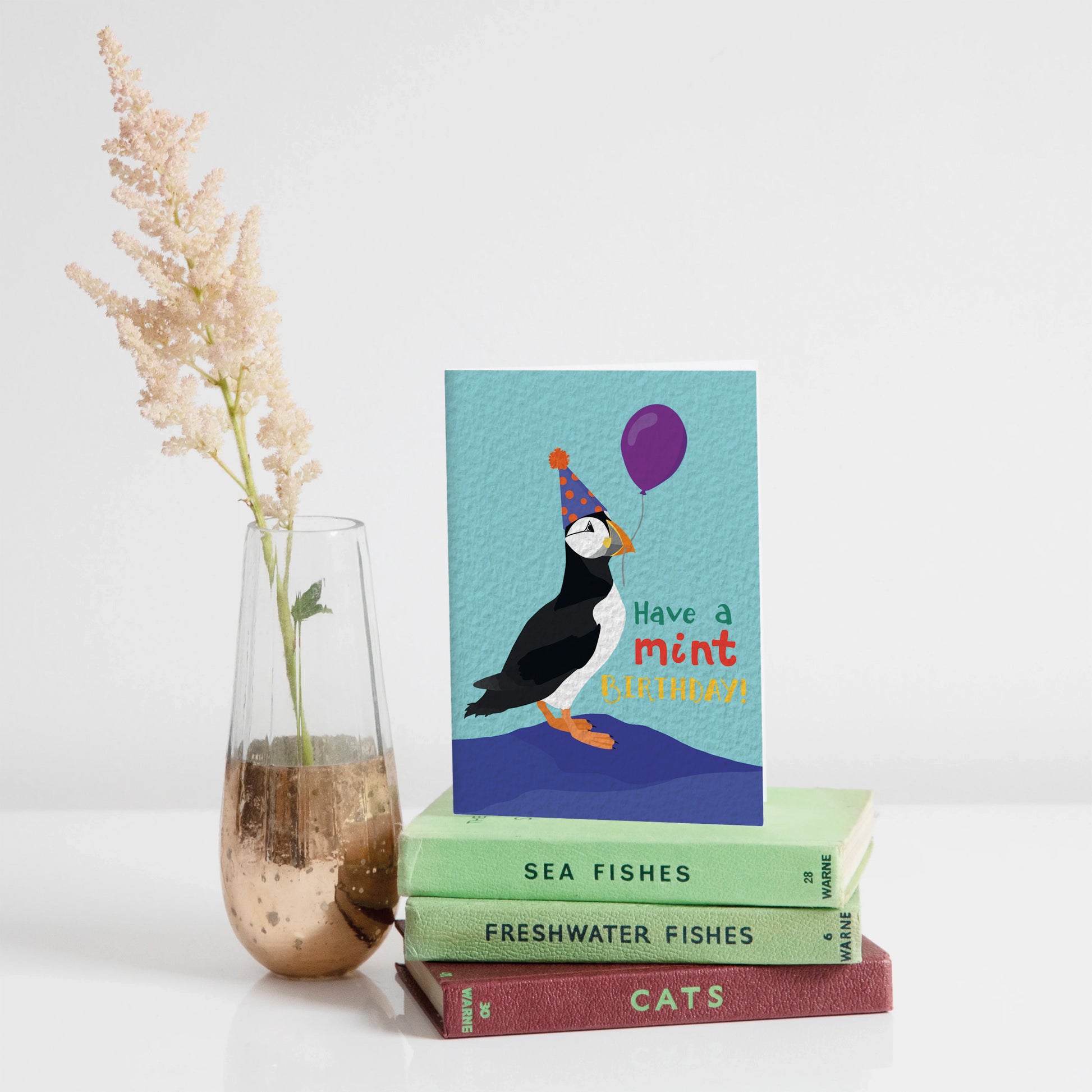 Puffin Birthday card - For The Love Of The North