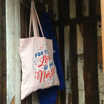 Load image into Gallery viewer, For the Love of the North Organic Tote Bag