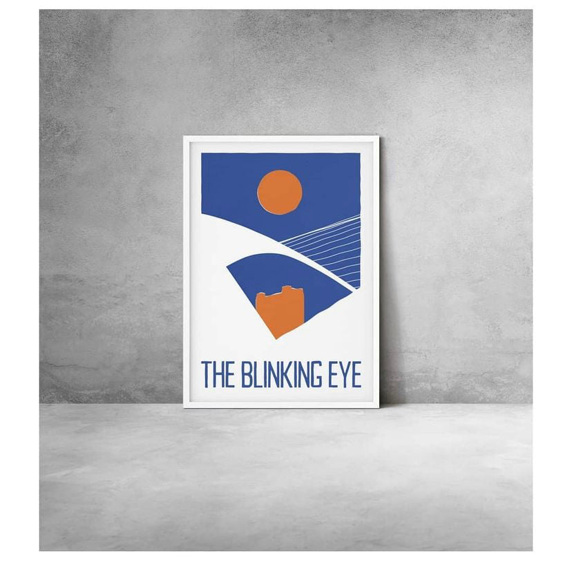 The Blinking Eye, Newcastle Gateshead Millennium Bridge A4 unframed print