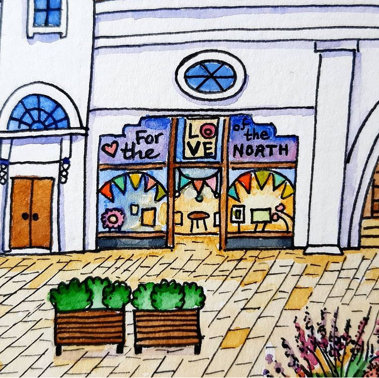 Spanish City Mounted Print - For The Love Of The North