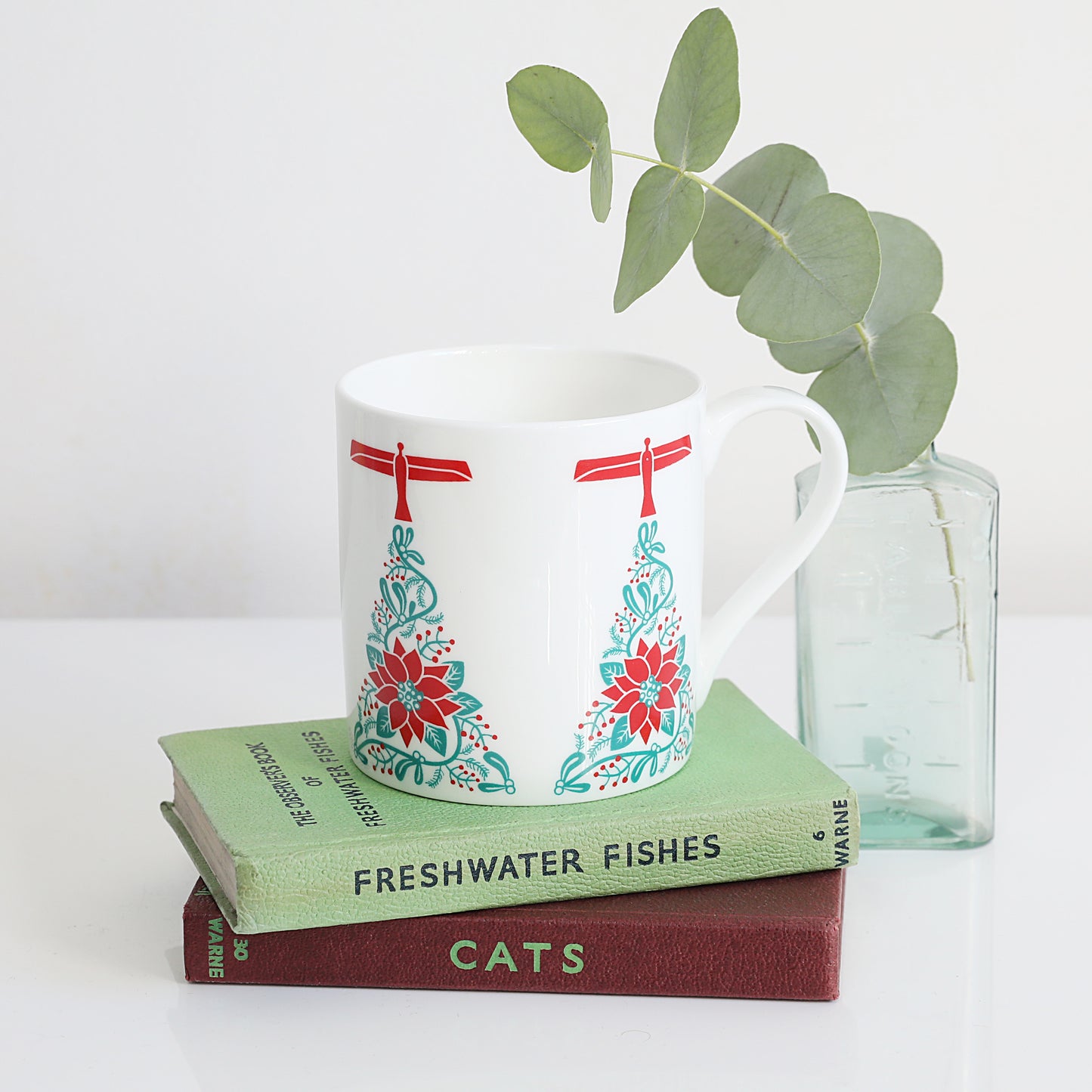 Angel of the North Christmas China Mug