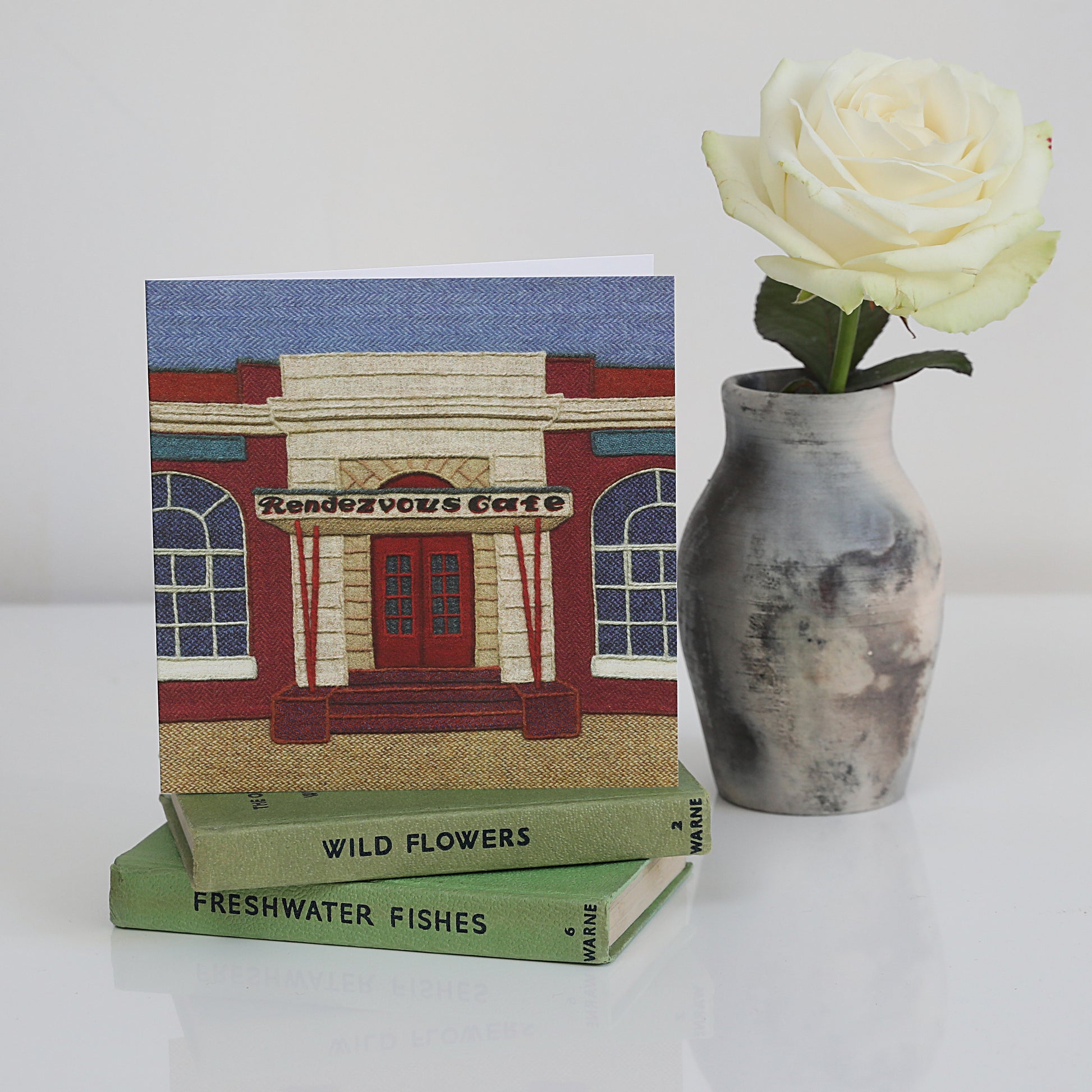 Rendezvous Cafe, Whitley Bay card - For The Love Of The North