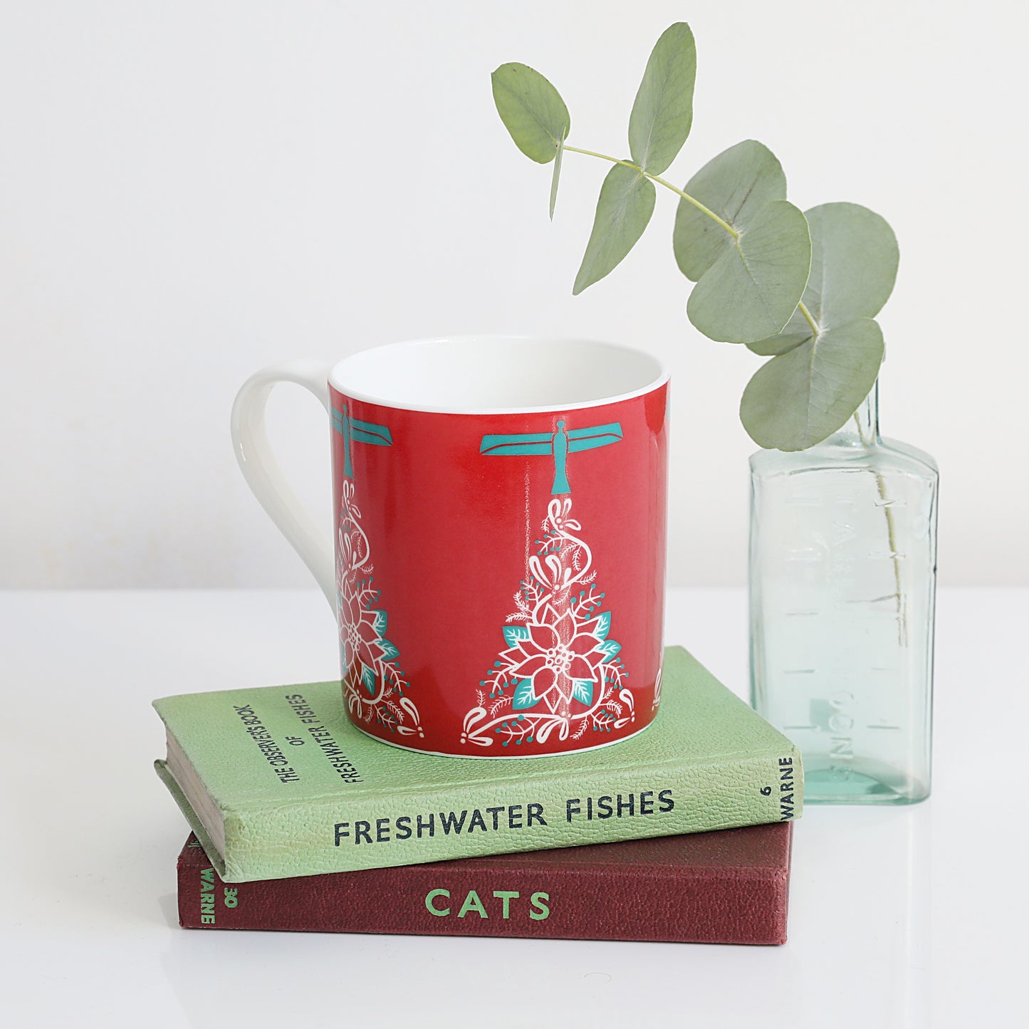 Angel of the North Christmas China Mug