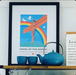 Load image into Gallery viewer, Angel of the North &#39;Love will get us through&#39; A4 unframed print.