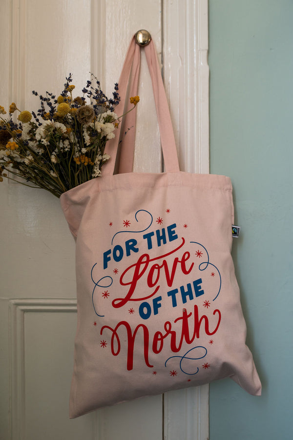 For the Love of the North Organic Tote Bag