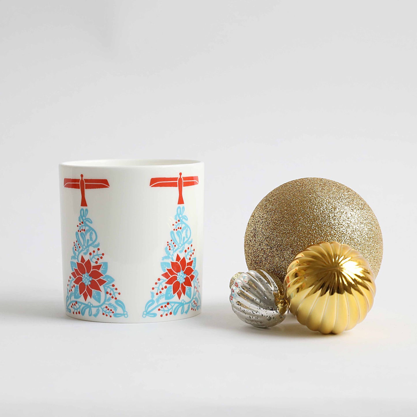 Angel of the North Christmas China Mug