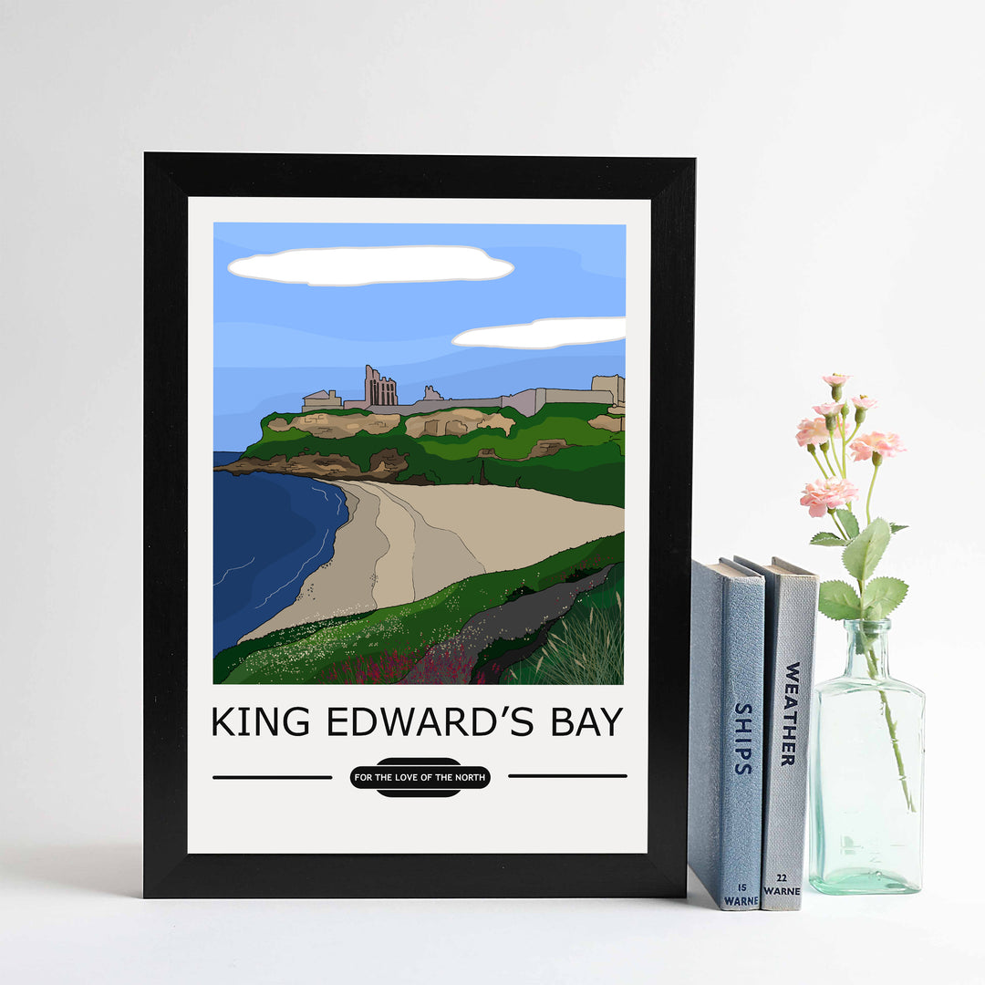 King Edward’s Bay, Tynemouth Vintage A4 print